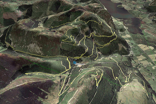 3D map of the course for the Whinlatter Challenge